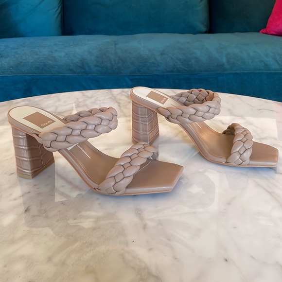 Dolce Vita Paily Braided Sandal in Cafe Stella Size 7.5 - Picture 3 of 7